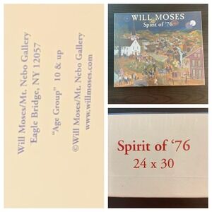 Will‎ Moses Spirit of '76 1000 Pc Puzzle 24x30 Folk Art NIB Mt. Nebo USA Made